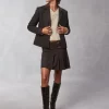 Clothing Rouje | Isia Jacket Tweed Marron