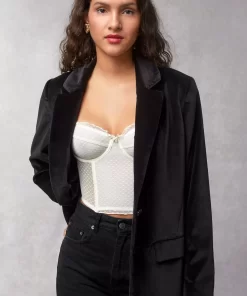 Clothing Rouje | Jacques Jacket Velours Noir