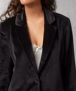 Clothing Rouje | Jacques Jacket Velours Noir