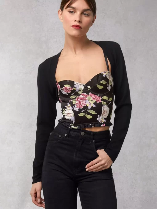 Clothing Rouje | Jade Cardigan Uni Noir