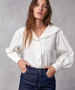 Clothing Rouje | Jamel Shirt Uni Blanc