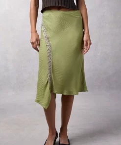 Clothing Rouje | Jarne Skirt Jacquard Tilleul
