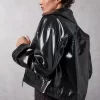 Clothing Rouje | Joshua Jacket Cuir Noir
