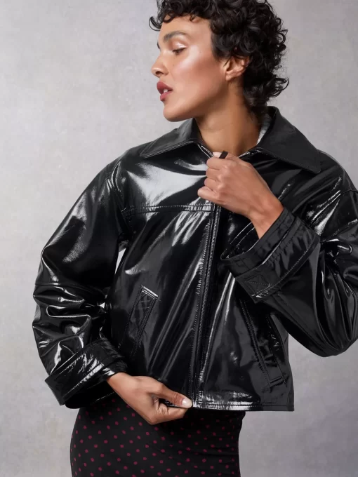 Clothing Rouje | Joshua Jacket Cuir Noir