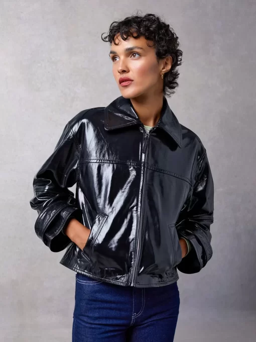 Clothing Rouje | Joshua Jacket Cuir Noir