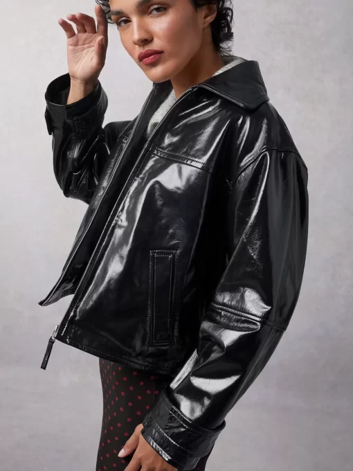 Clothing Rouje | Joshua Jacket Cuir Noir