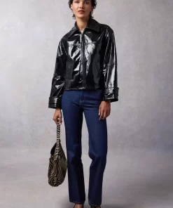Clothing Rouje | Joshua Jacket Cuir Noir