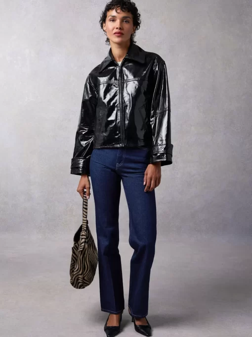 Clothing Rouje | Joshua Jacket Cuir Noir