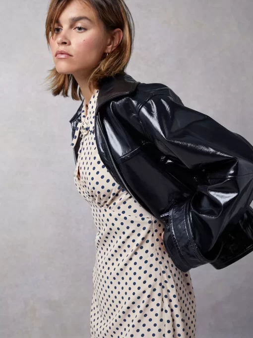 Clothing Rouje | Joshua Jacket Cuir Noir