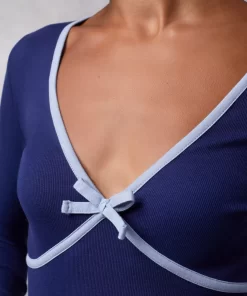Clothing Rouje | Karena T-Shirt Uni Marine