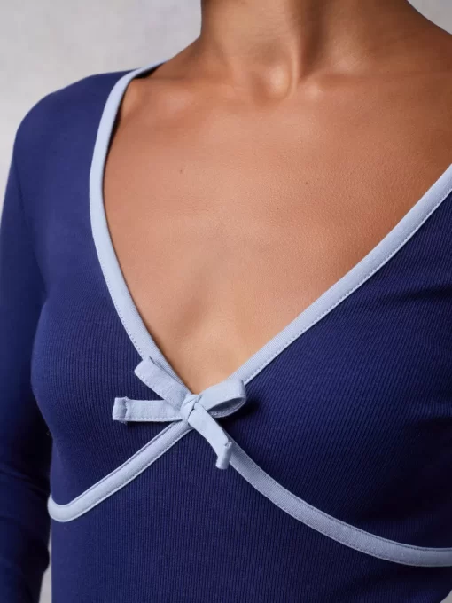 Clothing Rouje | Karena T-Shirt Uni Marine