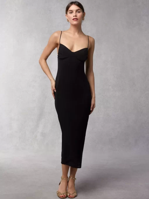 Clothing Rouje | Lana Dress Crinkle Noir