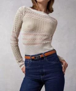 Clothing Rouje | Louna Top Mixed Ecru