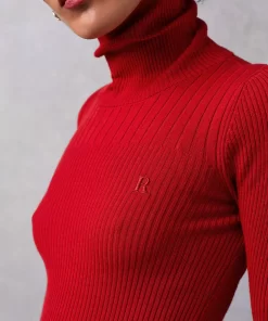 Clothing Rouje | Lucien Turtleneck Uni Rouge