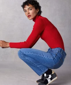 Clothing Rouje | Lucien Turtleneck Uni Rouge