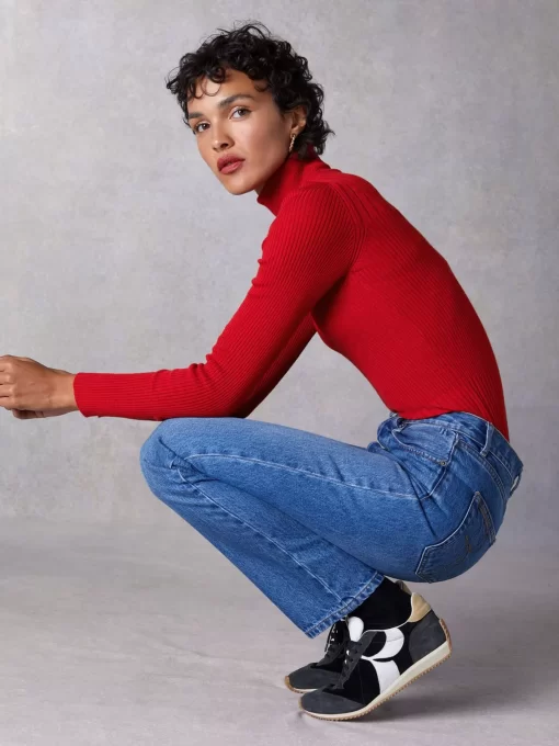 Clothing Rouje | Lucien Turtleneck Uni Rouge