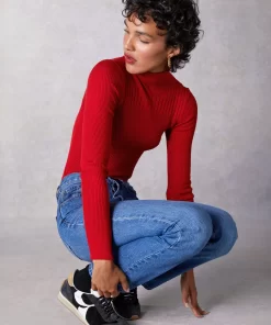 Clothing Rouje | Lucien Turtleneck Uni Rouge