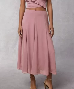 Clothing Rouje | Ludivina Skirt Crinkle Pourpre
