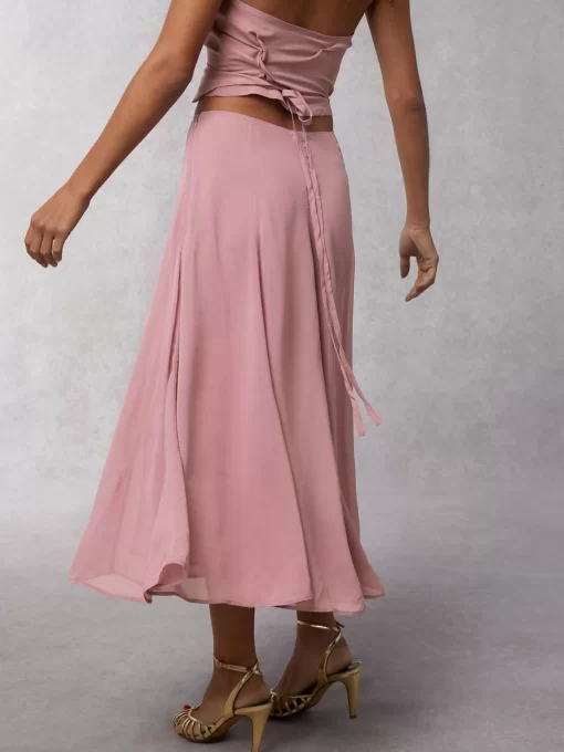 Clothing Rouje | Ludivina Skirt Crinkle Pourpre