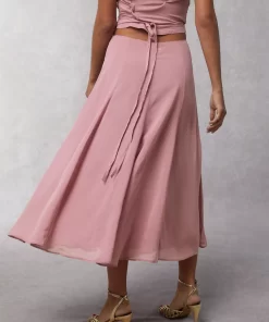 Clothing Rouje | Ludivina Skirt Crinkle Pourpre