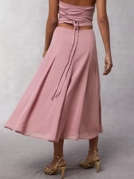 Clothing Rouje | Ludivina Skirt Crinkle Pourpre