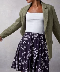 Clothing Rouje | Ludivine Skirt Cerisier Marine