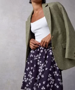 Clothing Rouje | Ludivine Skirt Cerisier Marine