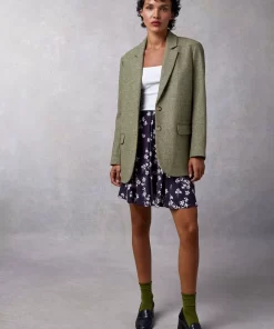 Clothing Rouje | Ludivine Skirt Cerisier Marine