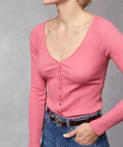 Clothing Rouje | Maeve T-Shirt Uni Rose