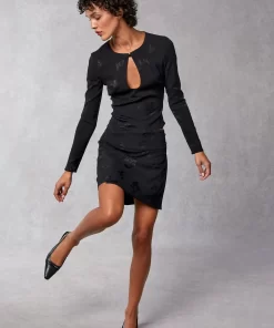 Clothing Rouje | Maiza Skirt Black Jacquard