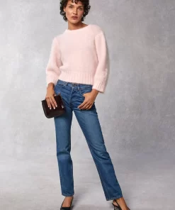 Clothing Rouje | Marcelin Sweater Uni Rose Pale
