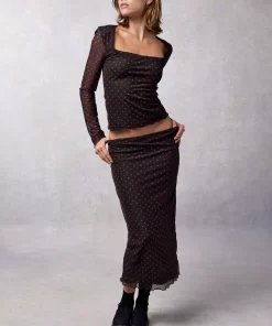 Clothing Rouje | Naella Skirt Carmena Noir