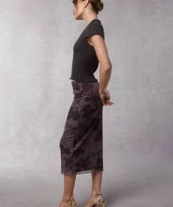 Clothing Rouje | Naella Skirt Anemone Bordeaux