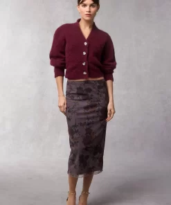 Clothing Rouje | Naella Skirt Anemone Bordeaux