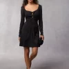 Clothing Rouje | Nancia Dress Black Jacquard