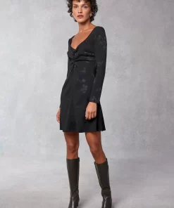 Clothing Rouje | Nancia Dress Black Jacquard