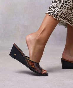 Accessories Rouje | Natty Mules Tortoise Noir