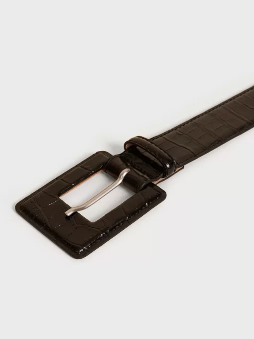 Accessories Rouje | Nawel Belt Croco Noir