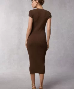 Clothing Rouje | Nino Dress Uni Marron