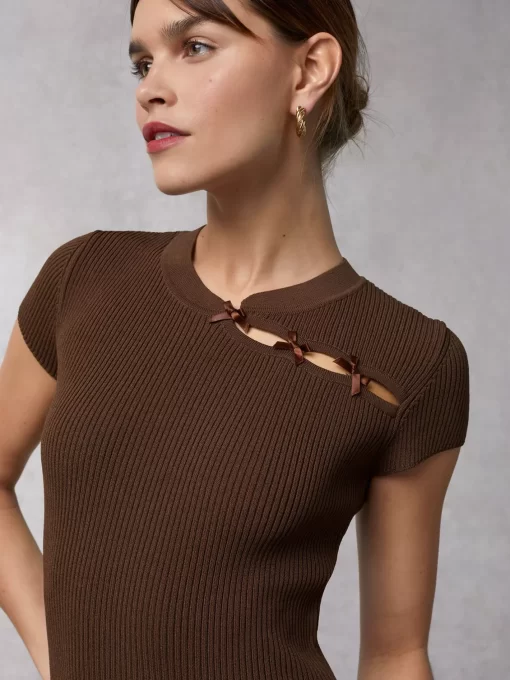 Clothing Rouje | Nino Dress Uni Marron