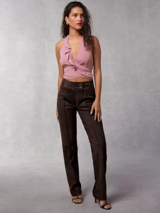 Clothing Rouje | Nolan Pants Daim Ebene