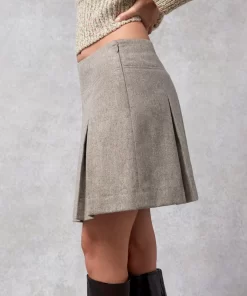 Clothing Rouje | Noor Skirt Chine Beige