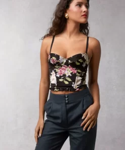 Clothing Rouje | Paquita Top Amaryllis Noir