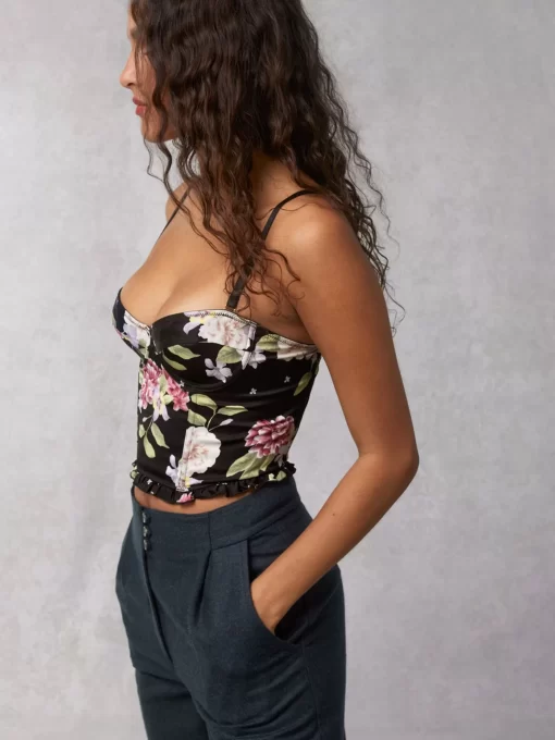 Clothing Rouje | Paquita Top Amaryllis Noir