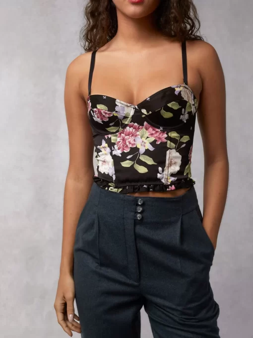 Clothing Rouje | Paquita Top Amaryllis Noir