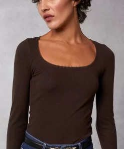 Clothing Rouje | Sia Top Marron