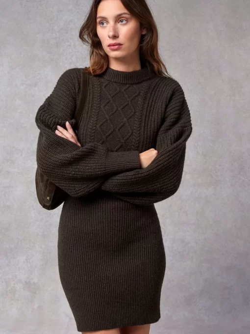 Clothing Rouje | Simone Dress Uni Marron