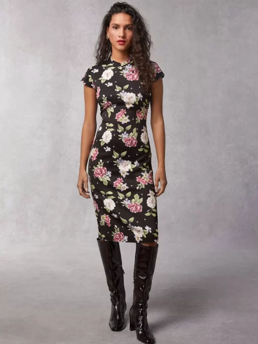 Clothing Rouje | Thais Dress Amaryllis Noir
