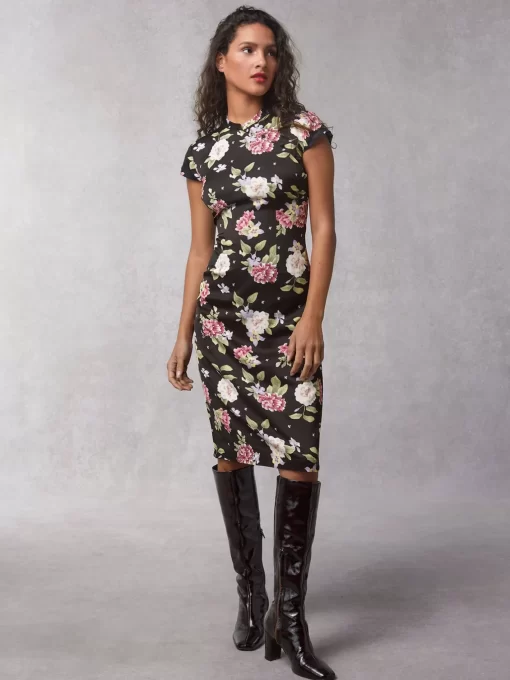 Clothing Rouje | Thais Dress Amaryllis Noir
