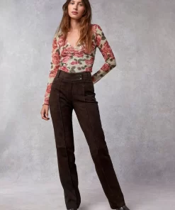 Clothing Rouje | Top Yura Rose D'Automne Vert